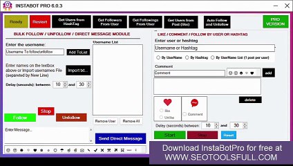 The Best Instagram Bot & Sender - Auto Follow, Auto Like