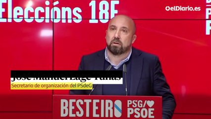 José Manuel Lage Tuñas, secretario de organización del PSdeG: "Tenemos que ser prudentes"