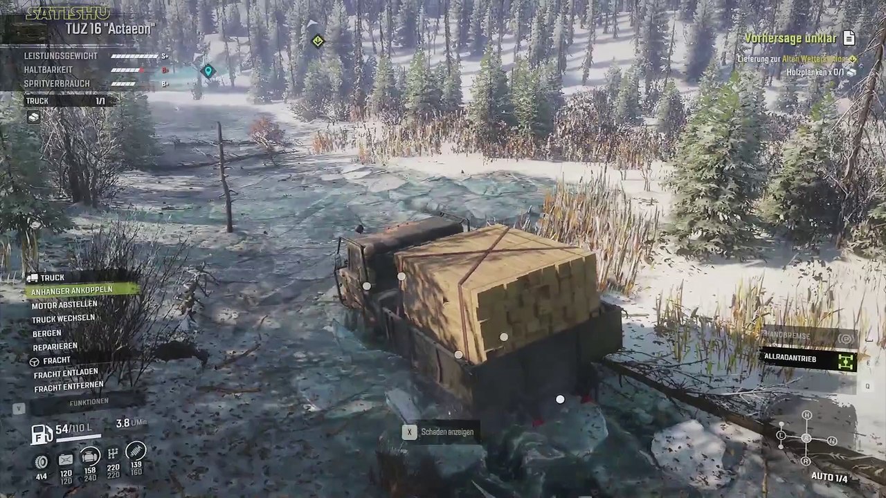 Mit dem kleinen Tarnfarbenden die Mission beenden. SnowRunner #240