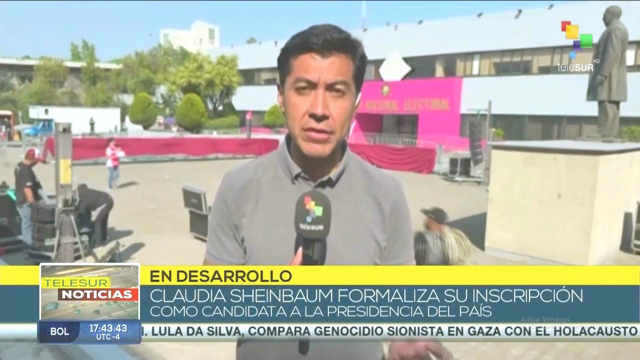 Claudia Sheinbaum realiza inscripción para próximas elecciones presidenciales