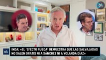 Inda: «El ‘efecto Rueda’ demuestra que las salvajadas no salen gratis ni a Sánchez ni a Yolanda Díaz»