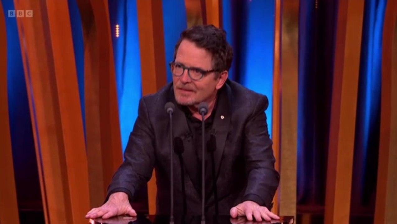 Michael J Fox receives standing ovation as he presents Baftas 2024