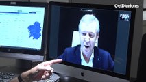 Feijóo felicita a Rueda a través de una videollamada por su victoria en Galicia