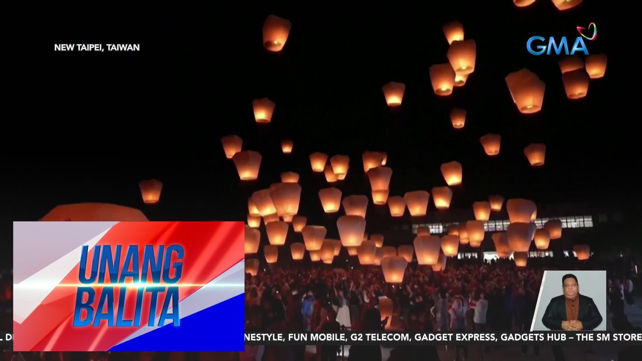 Daan-daang sky lanterns, pinalipad sa Sky Lantern Festival sa Pingxi District | UB