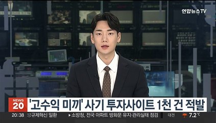 '고수익 미끼' 사기 투자사이트 1천건 적발