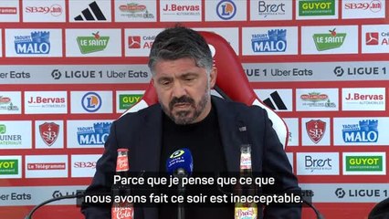 Marseille - Gattuso : “Quand une équipe n'a pas d'âme, c'est difficile”