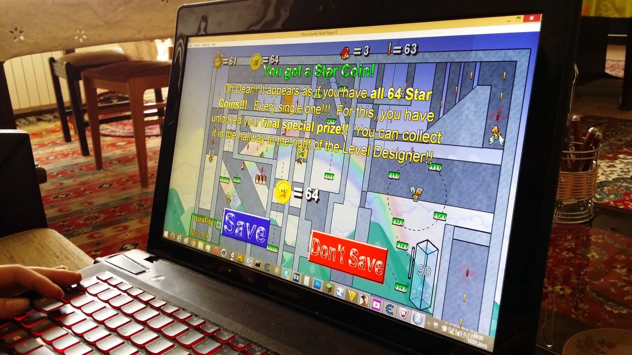Super Mario 63 - last star coin
