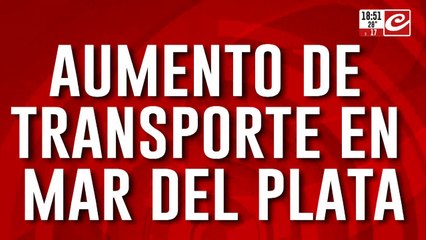 Aumento de transporte en Mar del Plata: el boleto cuesta hasta $2800