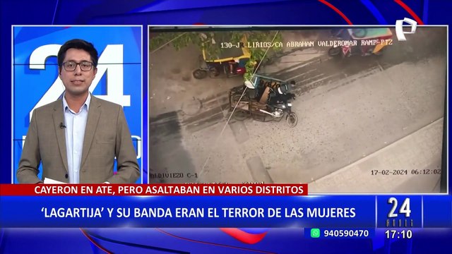 Cayó alias “Lagartija” que con su banda asaltaban en varios distritos de Lima
