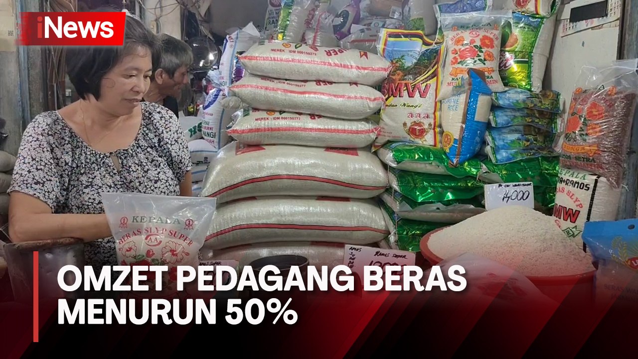 Pedagang Keluhkan Harga Beras Naik, Omzet Menurun 50%