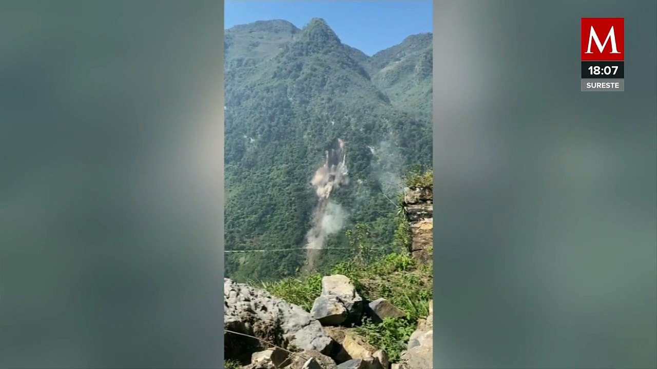 Se activa puente aéreo para comunidades incomunicadas tras derrumbe en Veracruz