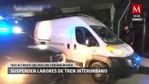 Suspenden labores tras la muerte de un trabajador en el Tren Interurbano