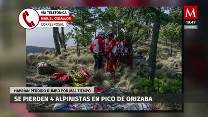 Alpinistas se encuentran extraviados en el Pico de Orizaba por condiciones climáticas