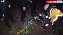 150 metre yükseklikten dere yatağına düşen otomobilde 1 polis hayatını kaybetti, 1 komiser yaralandı