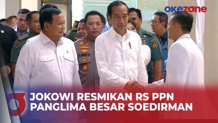 Didampingi Prabowo, Presiden Jokowi Resmikan RS PPN Panglima Besar Soedirman Jakarta