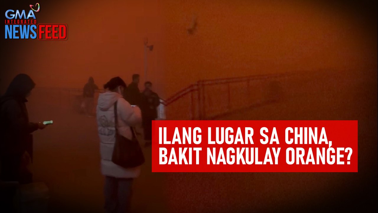 Ilang lugar sa China, bakit nagkulay orange? | GMA Integrated Newsfeed
