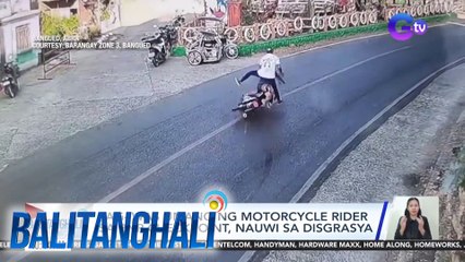 Pag-iwas umano ng motorcyle rider sa PNP checkpoint, nauwi sa digrasya | BT