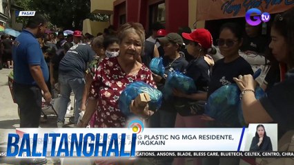 Mga patapong bote ng plastic ng mga residente, pinalitan ng bigas at pagkain | BT