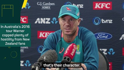 CRICKET: AUSTRALIA: 'That's their character' - Warner lands the first blow against Kiwi fans