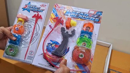 Unboxing and Review of toyzee anmol toys beyblade Toyzee 3, 4 Star Bladers