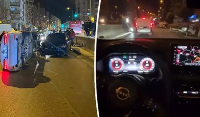 Sosyal medya için video çekiyordu, kazayı anbean görüntüledi