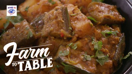 Delicious Aloo Baingan Recipe | Farm to Table with Chef JR Royol 🍆