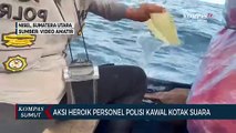 Perjuangan Personel Polisi yang Kawal Kotak Suara Saat Perahunya Terombang-ambing di Tengah Lautan