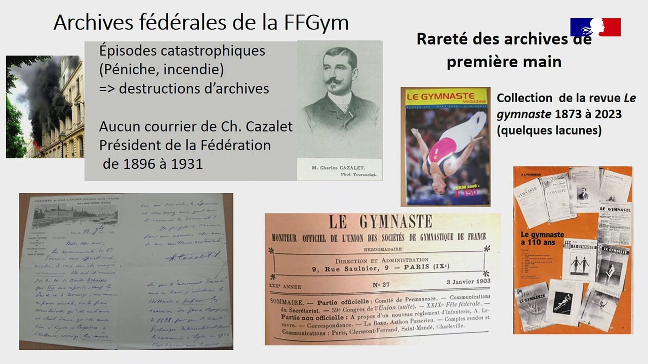 Journée d'étude - Histoire et archives des fédérations sportives - 20/22 - L’évolution de la gymnastique et de ses représentations lors des fêtes, commémorations et compétitions dans la revue Le Gymnaste