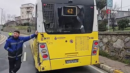 CHP’li belediyelerin araçları birbirine girdi! Yine İETT yine feci olay