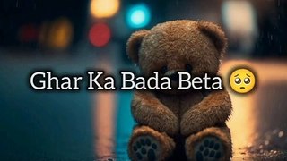 Ghar Ka Bada Beta  | family problems  | Sad Emotional Shayari | Oye loser Rohit