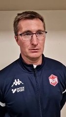 Réaction du coach David D'ascenzo après la défaite 2/1 contre Besançon