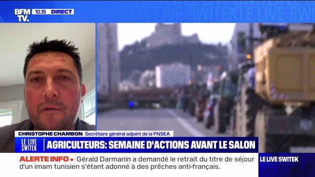 Colère des agriculteurs: Ce n'est pas par plaisir qu'on prend des journées à faire des blocages , assure Christophe Chambon, secrétaire général adjoint de la FNSEA