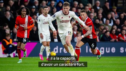 ten Hag ravi de Højlund : “Un battant”