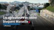 Agriculteurs en colère : le convoi de tracteurs parti de Trets est arrivé à Marseille