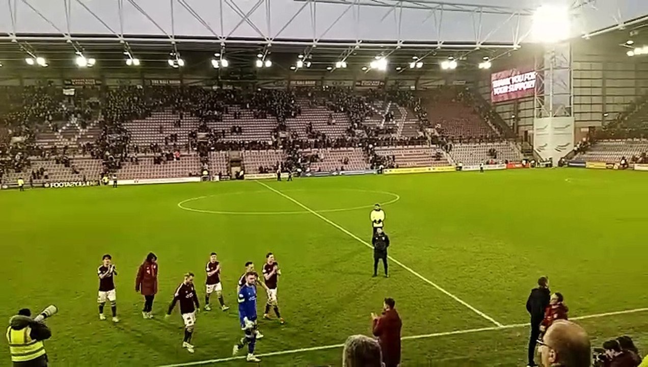 Hearts celebrate
