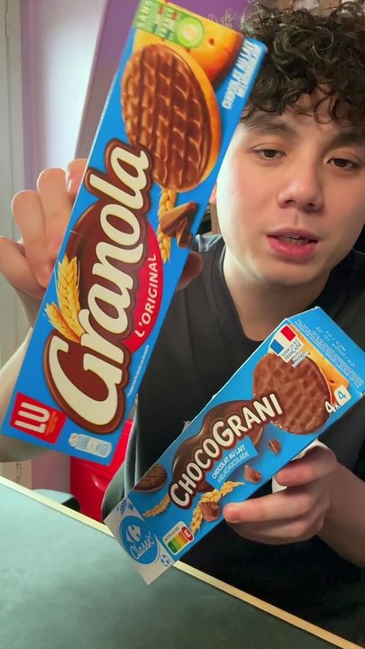 Comparaison des Granola aux Chocograni de Carrefour