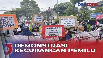 Kecewa Kecurangan Pemilu, Massa Gelar Demo di Depan Bawaslu dan KPU