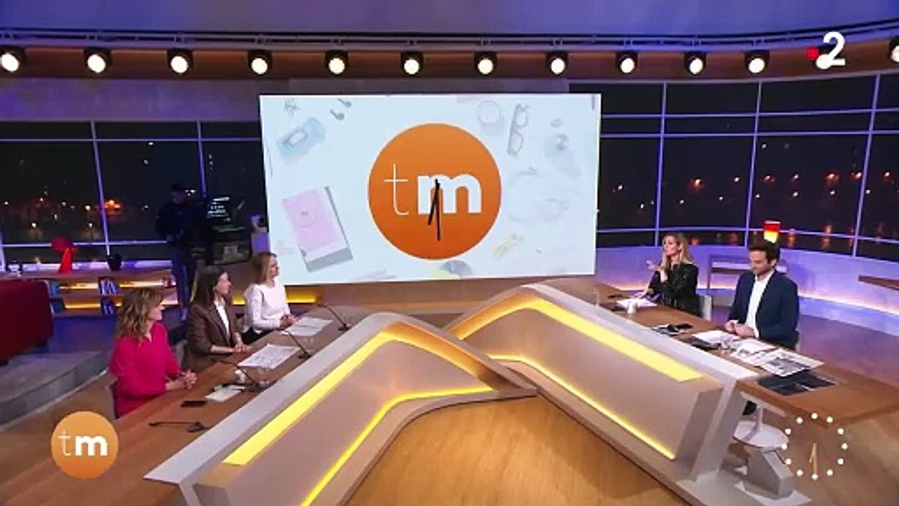 Thomas Sotto et Marie Portolano présentent le programme de Télématin le 19 février 2024