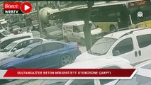 Sultangazi'de beton mikserinin İETT otobüsüne çarptığı kazada 5 kişi yaralandı