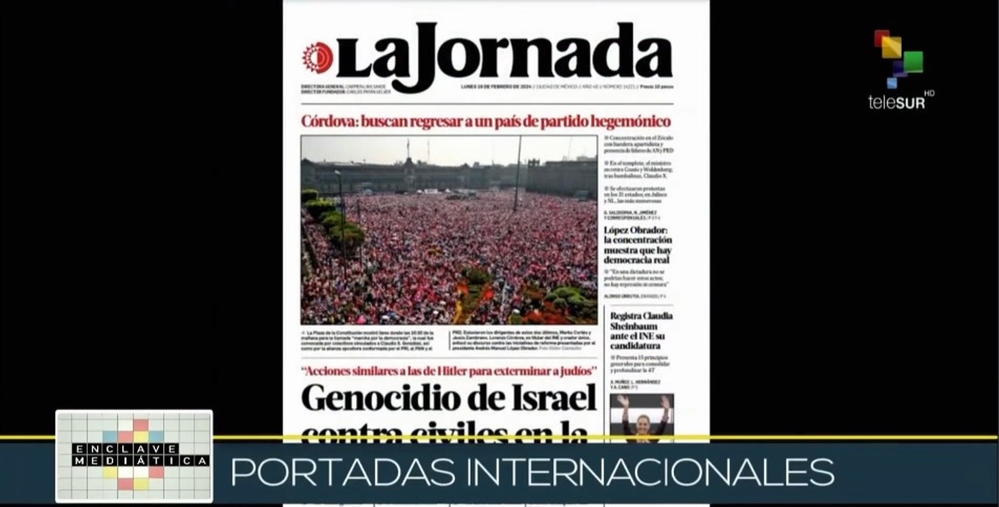 Enclave Mediática 19-02: Claudia Sheinbaum se registra como candidata presidencial en México