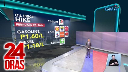 Oil price hike (Feb. 20, 2024): P1.60/L gasoline | P1.10/L diesel | P1.05/L kerosene | 24 Oras