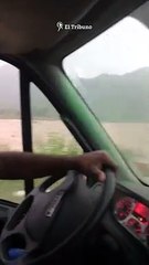 Terrible susto en el río Wierna: rescataron a la familia que quedó varada en una isla por la crecida