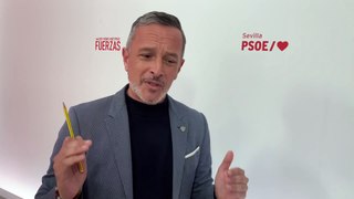 El secretario de organización del PSOE de Sevilla, Rafael Recio, respecto al tema de la caseta de feria