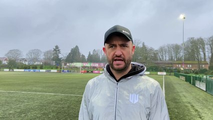 Alton manager Kevin Adair post-Horley Town