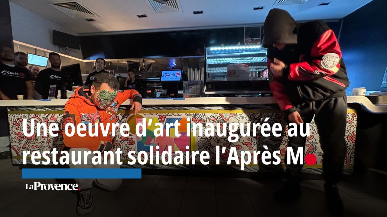 Une nouvelle oeuvre d'art au fast-food solidaire l'Après M