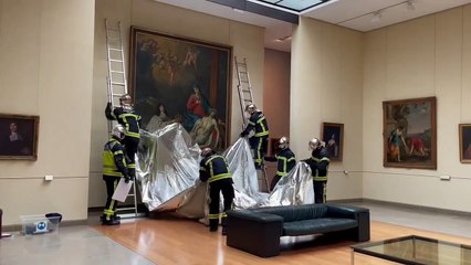 Les pompiers du Calvados en formation incendie au Musée des Beaux-Arts