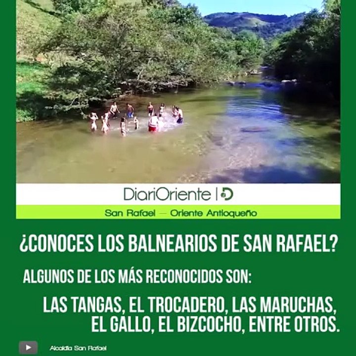 #OrienteAntioqueño | Algunos de los balnearios más famosos en San Rafael. ¿Cuáles otros conoces?