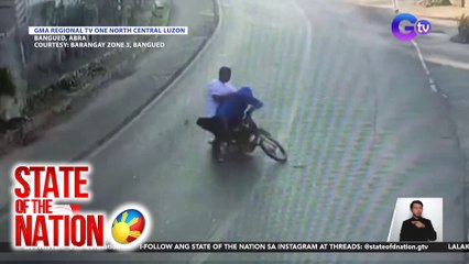 Download Video: Rider at angkas nito, sumemplang matapos iwasan ang police checkpoint | SONA