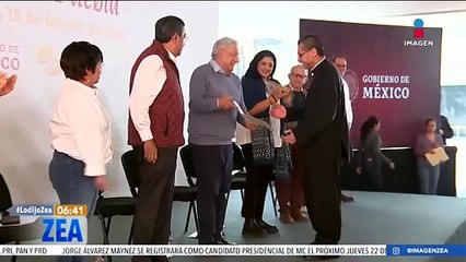 López Obrador constató la reconstrucción del patrimonio cultural en Puebla