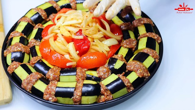 اطيب صينية كباب مع الباذنجان لذيذة وشهية وسهلة التحضير مع رباح محمد